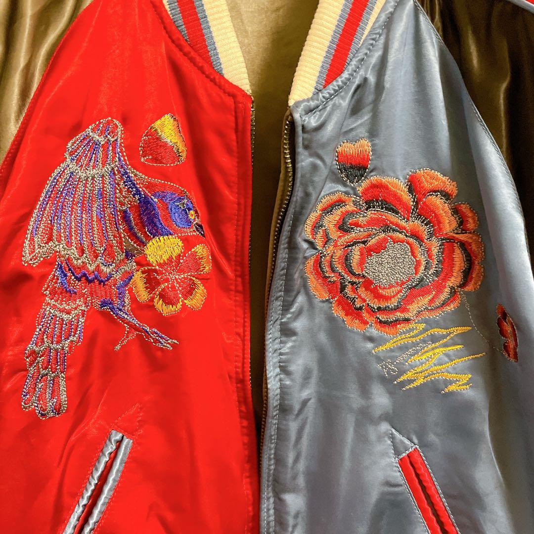 DIESEL スカジャン リバーシブル 刺繍 ディーゼル　レディース　ショート丈