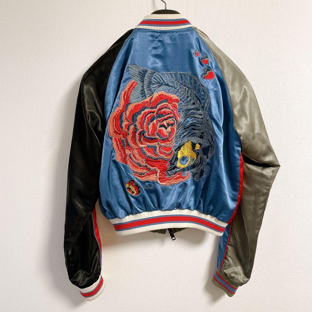 DIESEL スカジャン リバーシブル 刺繍 ディーゼル　レディース　ショート丈