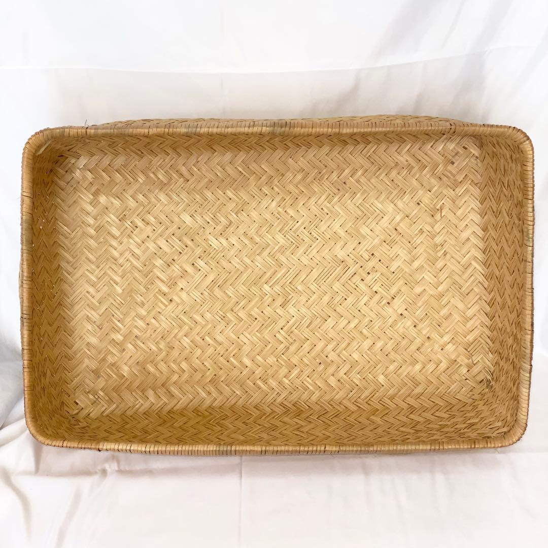 竹行李 竹籠 柳行李 大籠 収納籠 古民具 レトロ