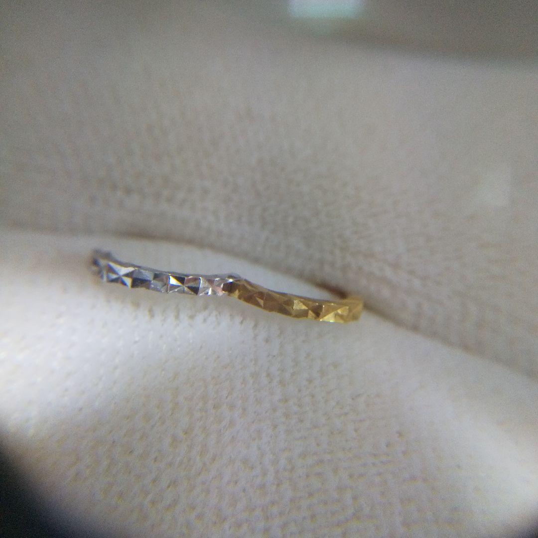 k１８ダイヤモンドカット片耳ピアス