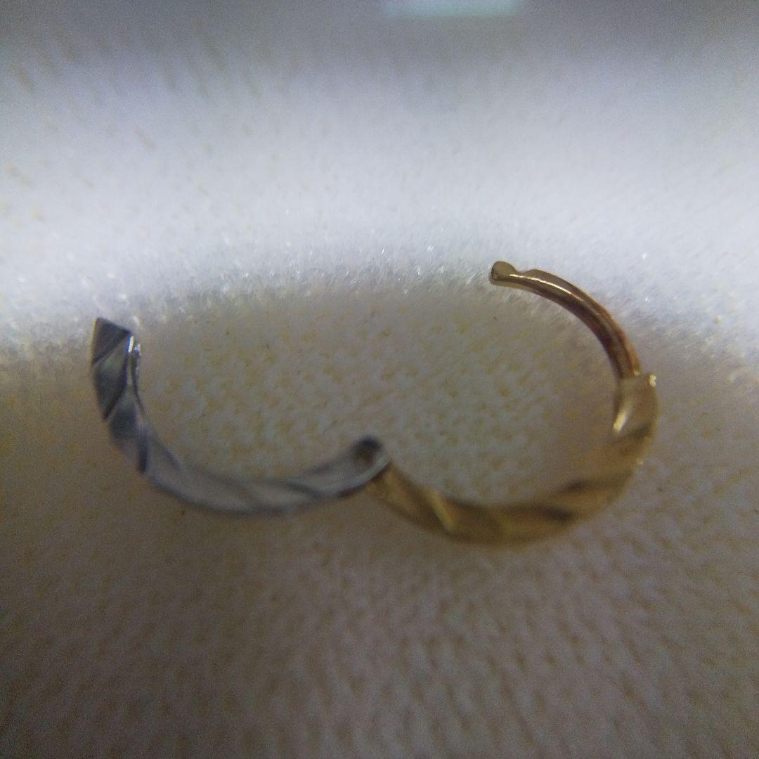 k１８ダイヤモンドカット片耳ピアス