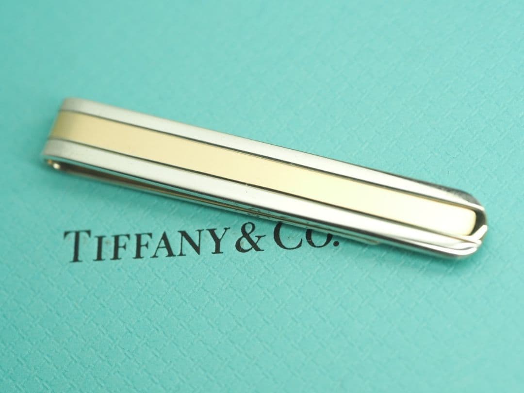 P213 TIFFANY&Co. ティファニー　スマートなタイピン　750YG