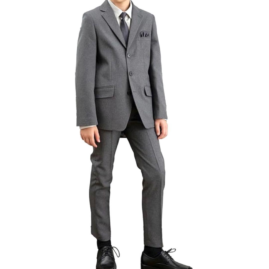 【新品】B.T.Z セットアップスーツ 5点セット 170cm グレー