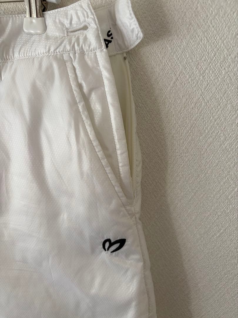 マスターバニーエディショ白x黒リバーシブル　ダウンスカートS