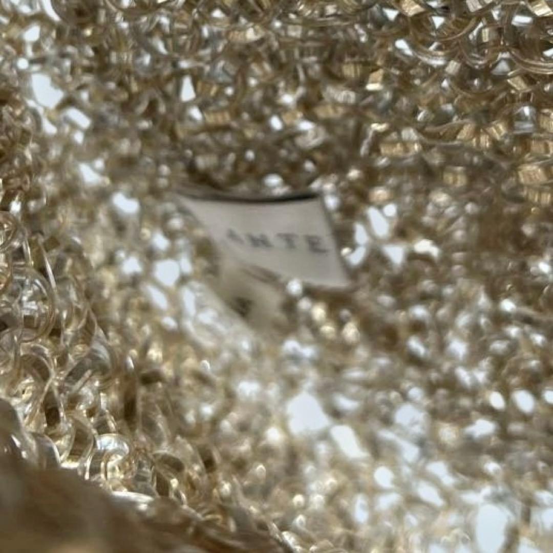 【美品】アンテプリマ　ワイヤーバッグ　　ベージュゴールド　ハンドバッグ