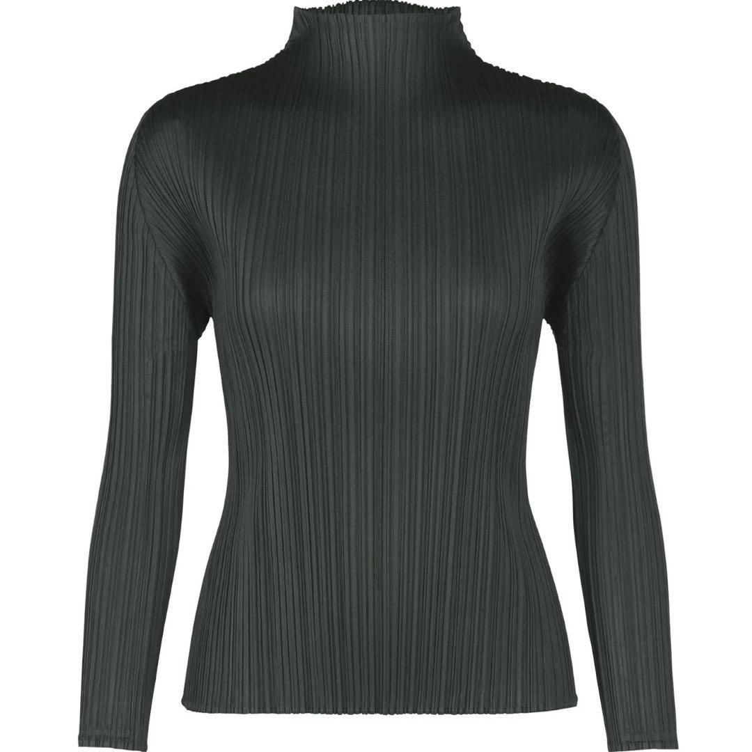 【美品】プリーツプリーズ イッセイミヤケ　トップス　ハイネック