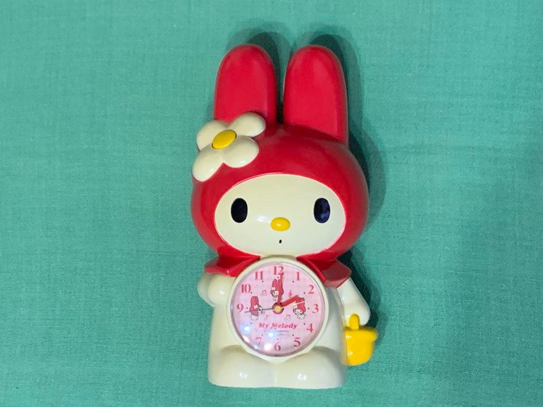 サンリオ　マイメロディ　目覚まし時計　セイコー　おしゃべり　希少　レア　赤メロ