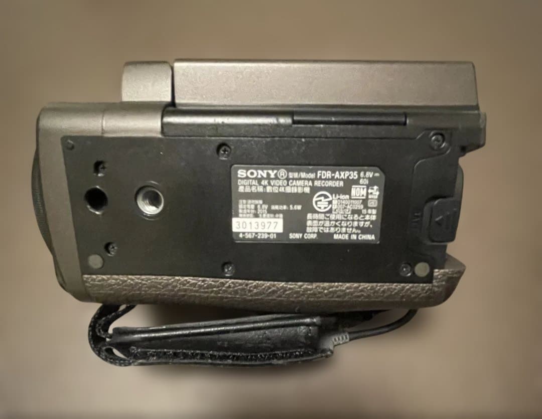 SONY FDR-AXP35 4K ハンディカム本体 ジャンク