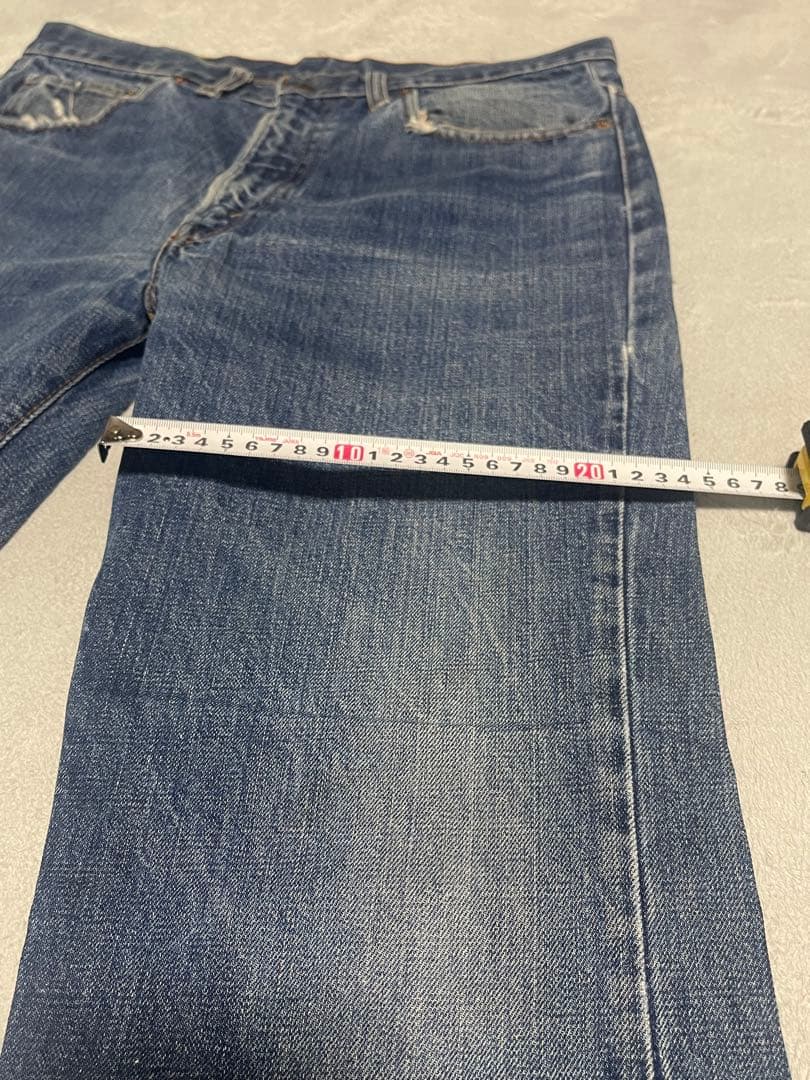 70s Levis 66前期 517 逆さ®︎タブ ボタン裏2 シングルステッチ