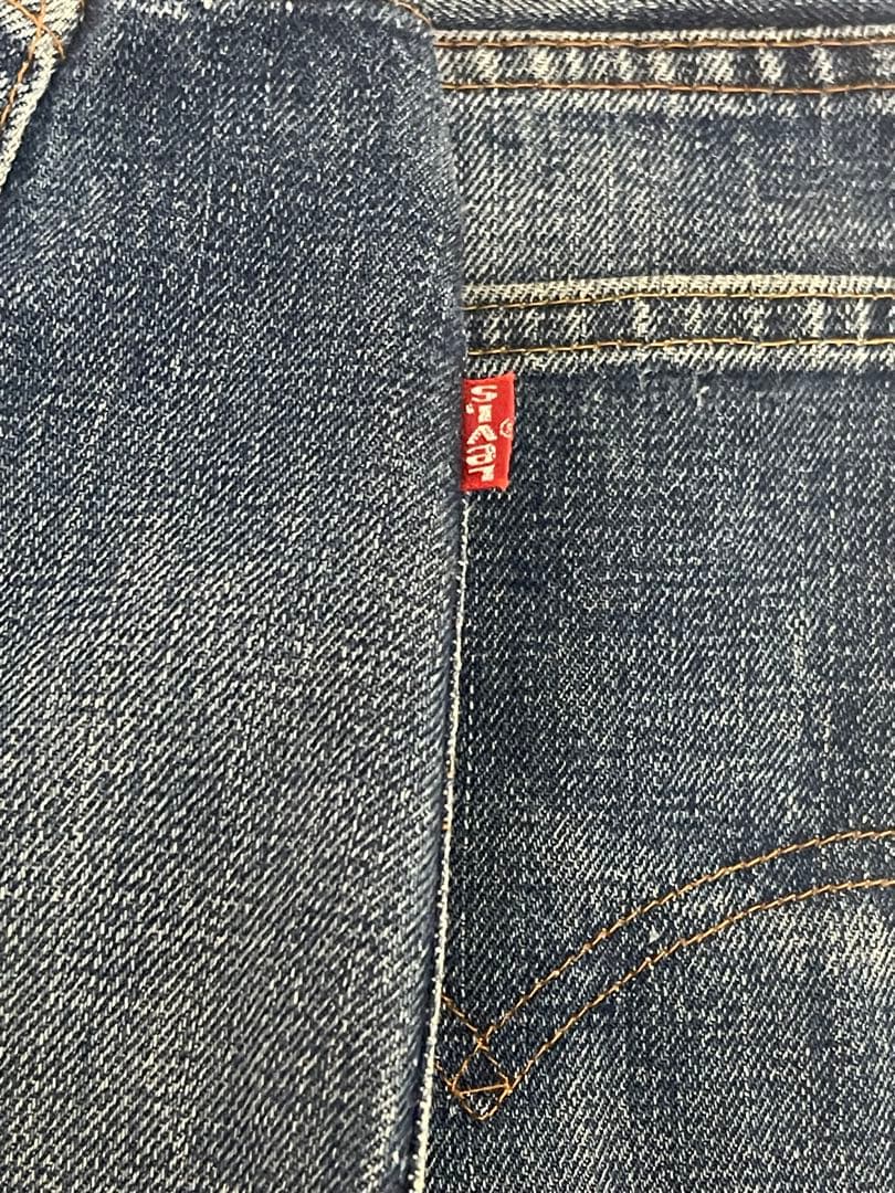 70s Levis 66前期 517 逆さ®︎タブ ボタン裏2 シングルステッチ