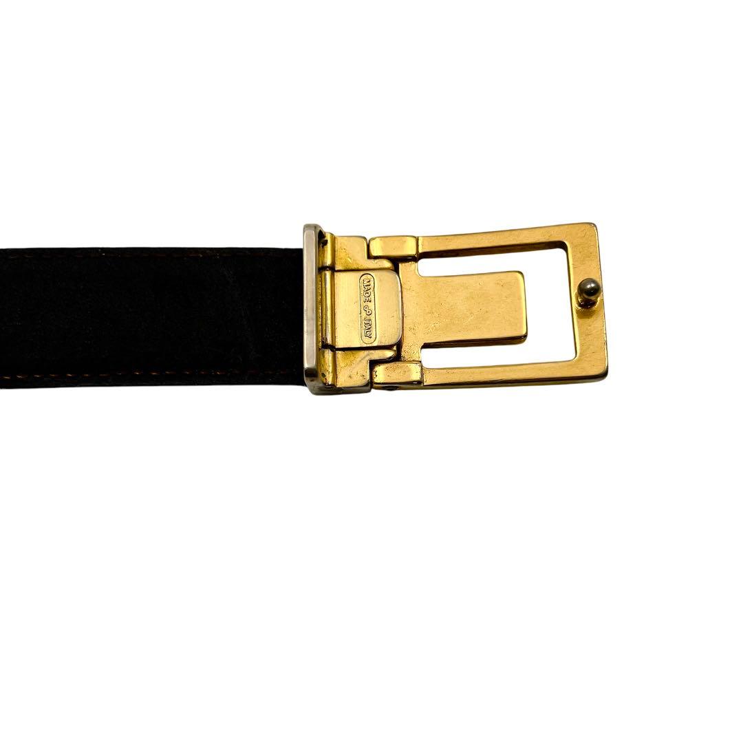 CELINE トリオンフ マカダム ブラック ベルト 6849