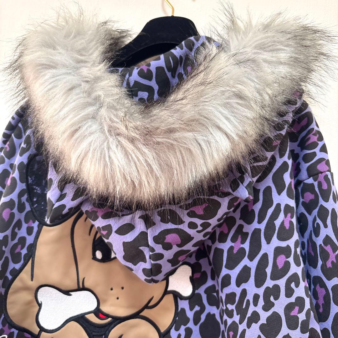 【CANDY GALFY】ぎゃるマシぱぁかぁ【中型犬/L】ヒョウ柄　パーカー