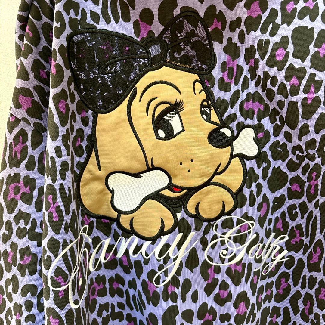 【CANDY GALFY】ぎゃるマシぱぁかぁ【中型犬/L】ヒョウ柄　パーカー