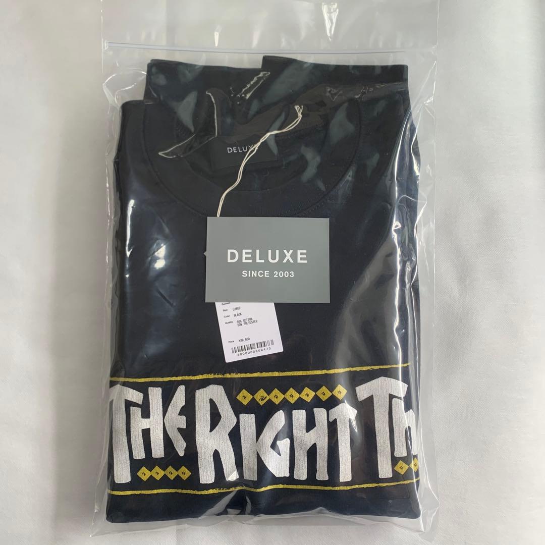 L黒【DELUXE】Do the right SWEAT／新品未使用／送料込