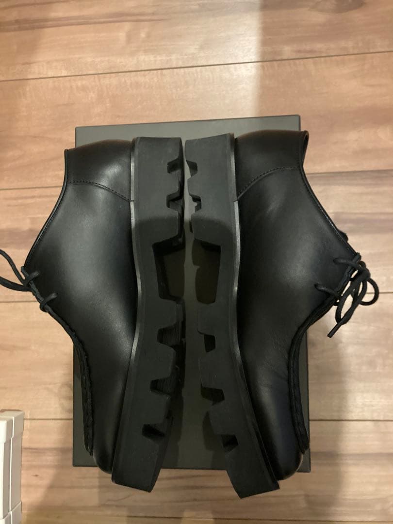 ☆ パドローネ　チロリアンシューズ　黒　チャンキーソール　41