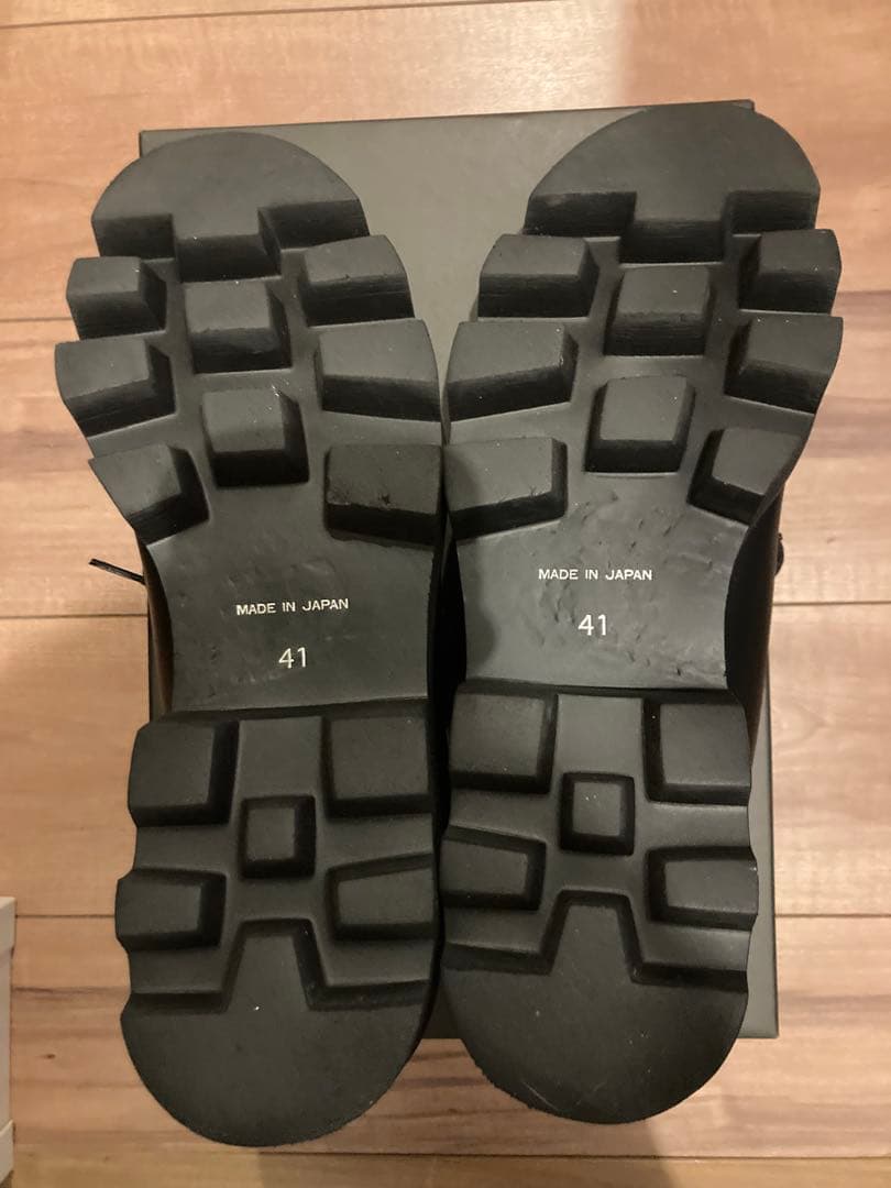 ☆ パドローネ　チロリアンシューズ　黒　チャンキーソール　41