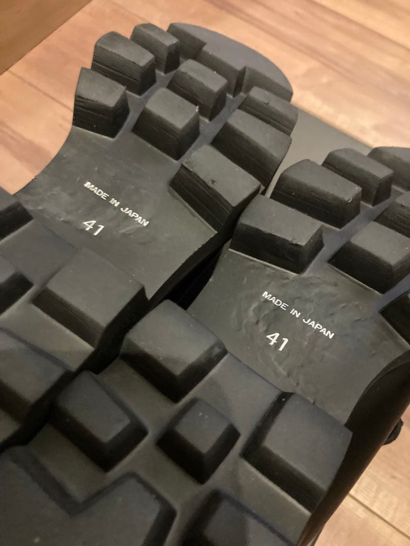 ☆ パドローネ　チロリアンシューズ　黒　チャンキーソール　41