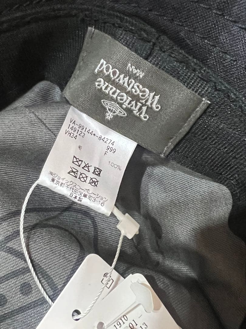 チェック柄バケットハット 惑星刺繍