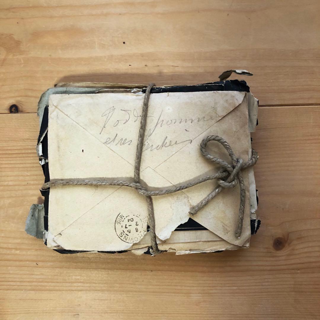 古い手紙束　公証人　アンティーク　フランス　ヴィンテージ　一点物　no.182