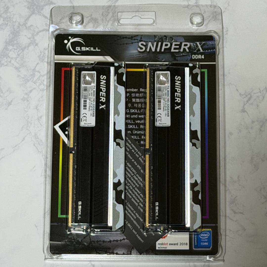 G.SKILL SNIPER X DDR4 32GB (16GBx2)新品未使用