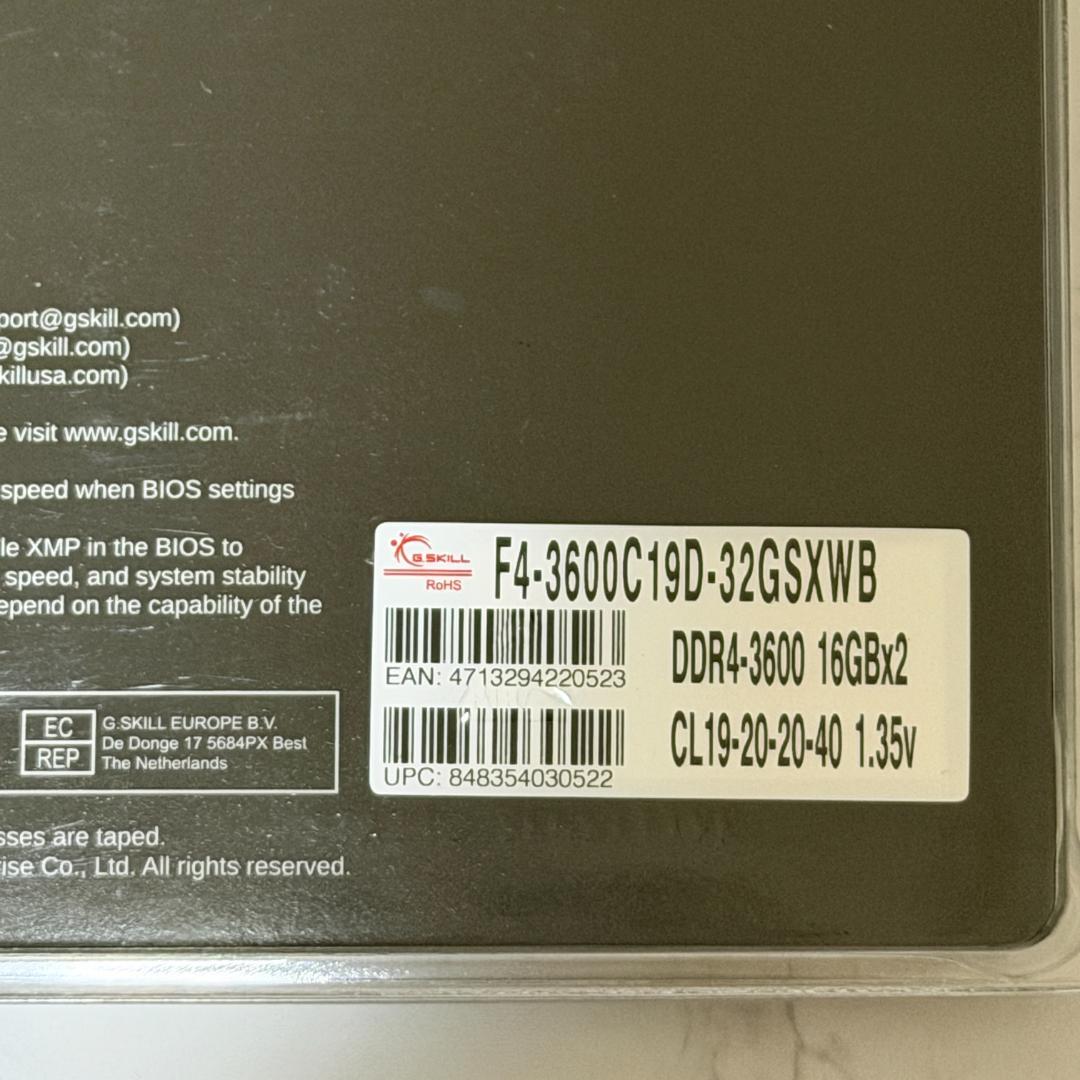 G.SKILL SNIPER X DDR4 32GB (16GBx2)新品未使用