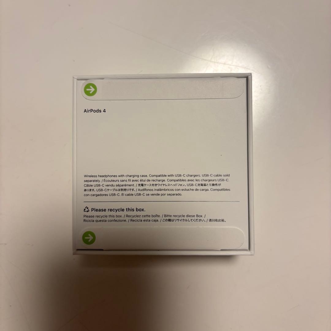 【値下げ中】Apple AirPods 4 本体 ノイズキャンセリングなし