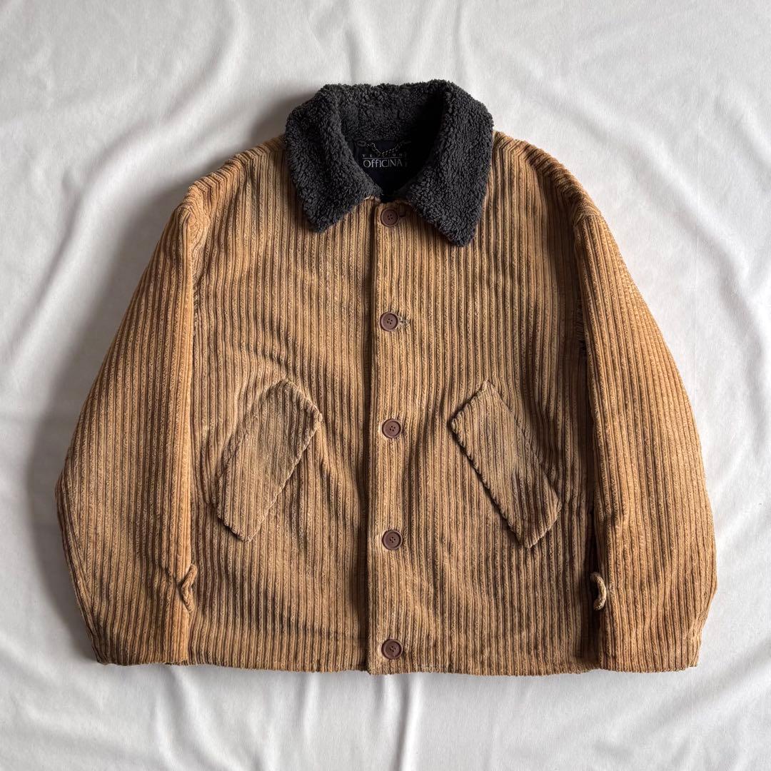 ジャケット・アウター 90s EURO label wide-wale corduroy jacket