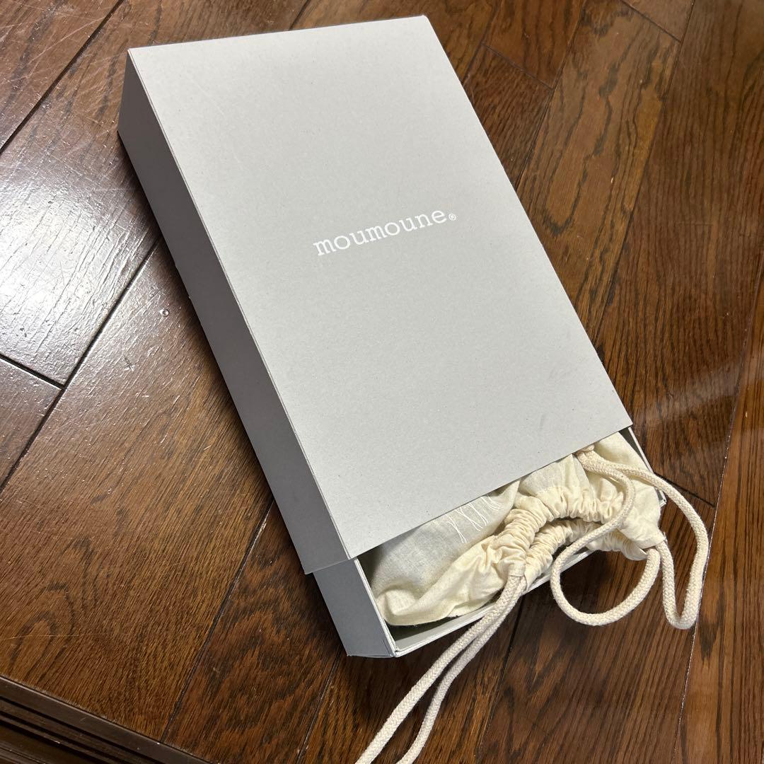 moumouneブラックレザー ストラップ付きフラットシューズ✳️値下げしました