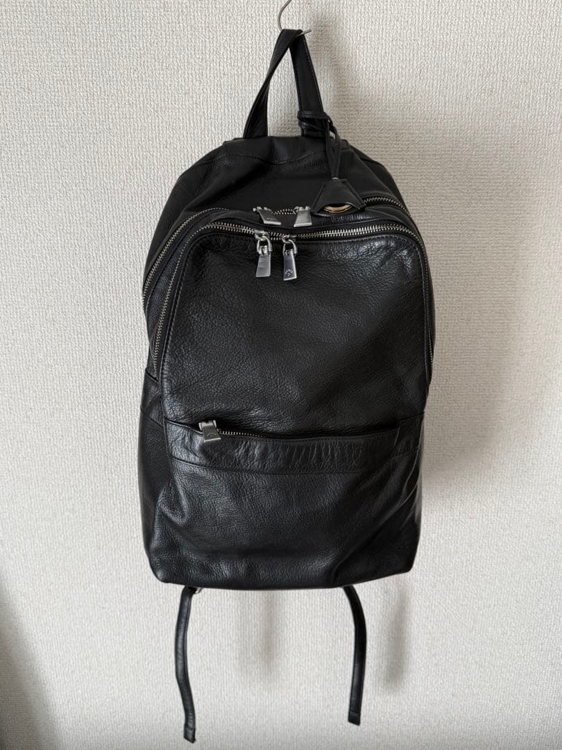 アニアリ（aniary）レザーリュック、バックパック黒 レザーバッグ