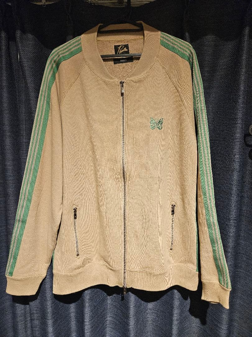 【別注・希少XL】Needles × NUBIAN トラックジャケット ベージュ