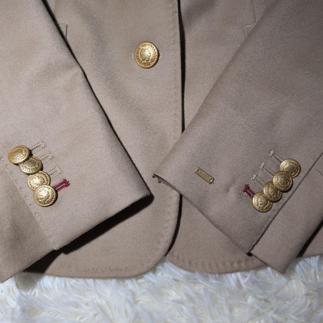 ロロ・ピアーナ カシミヤ混 ジャケットトミーヒルフィガー ベージュ 金ボタン