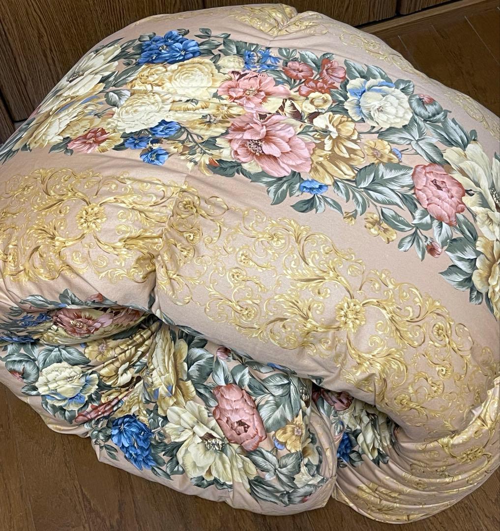 日本製高級羽毛布団　ダワン93% フェザー7%詰物1.4キロ　ふとん側綿100%