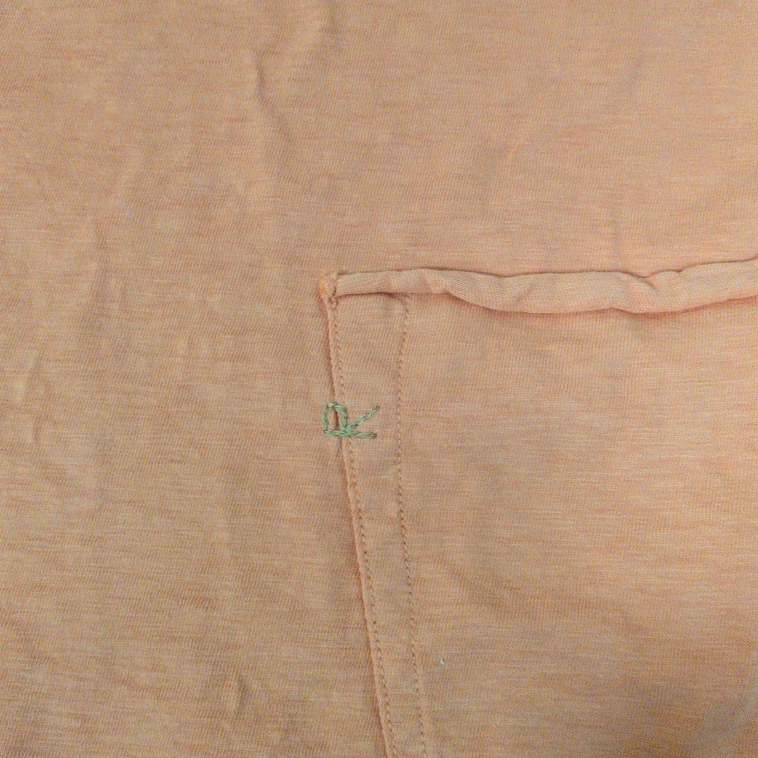 45R オレンジ 長袖ポケットTシャツ