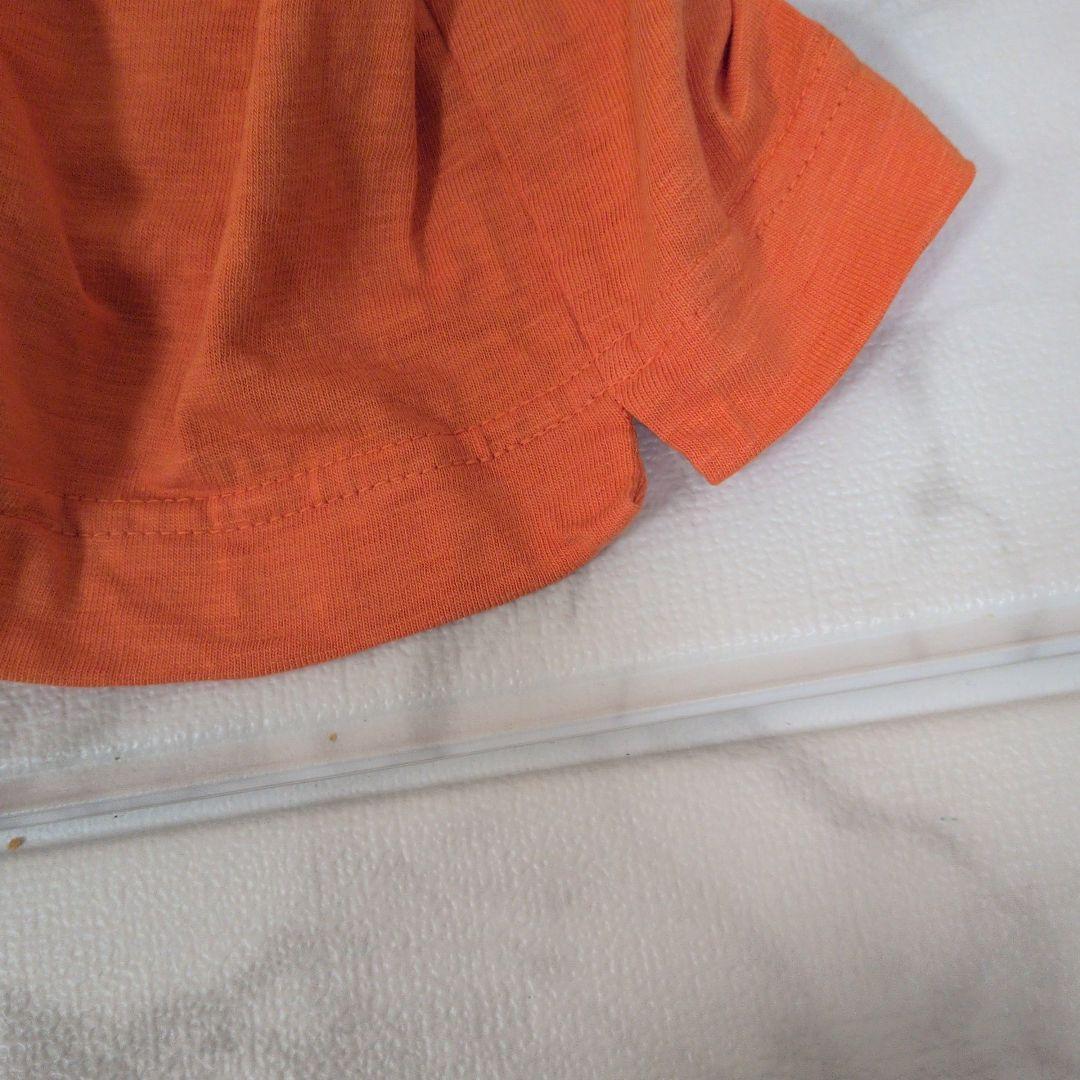 45R オレンジ 長袖ポケットTシャツ