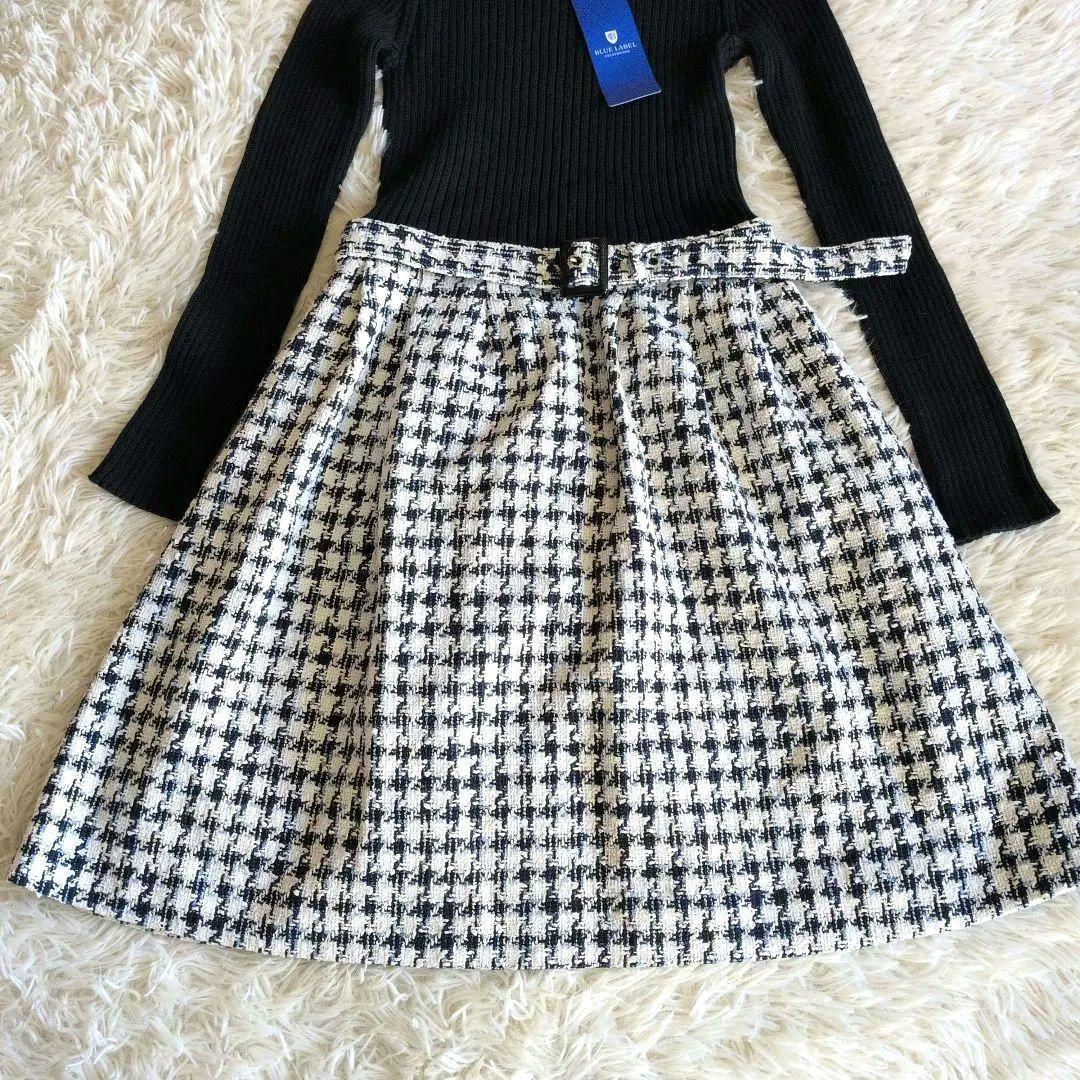 【新品】ブルーレーベルCREST BRIDGE 長袖ワンピースM