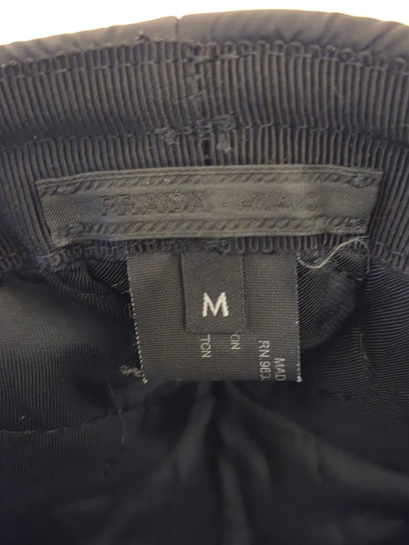 PRADA ナイロンビーニー Re-Nylon ロールキャップ BLACK M