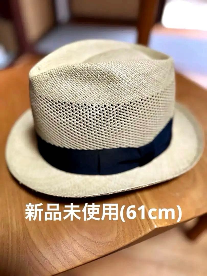 カシラ KNOX別注 パナマハット 中折れ ストローハット 61cmメンズ