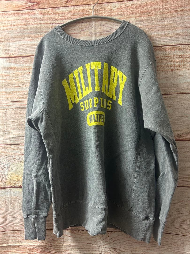 WAIPER BARNS USAコットン クルーネック スウェット　サイズL