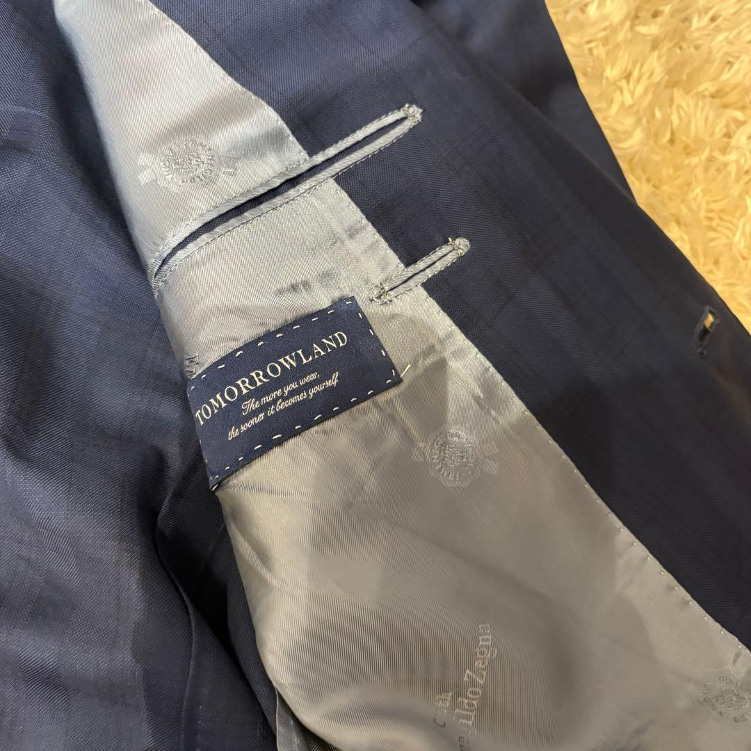 【最高級】トゥモローランド ゼニア スーツセットアップ ネイビー　チェック