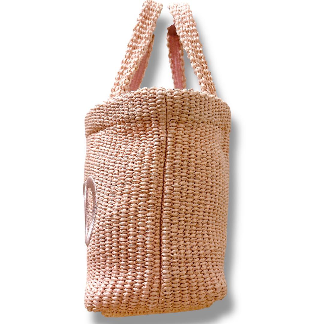 JIMMY CHOO ジミーチュウ 2way ラフィア かごバッグ ハンドバッグ