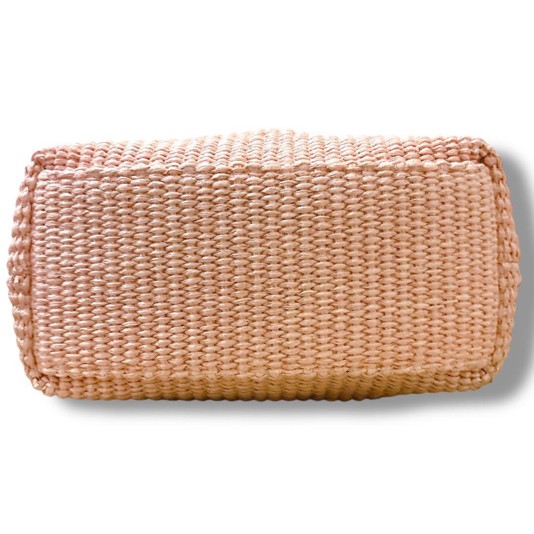 JIMMY CHOO ジミーチュウ 2way ラフィア かごバッグ ハンドバッグ