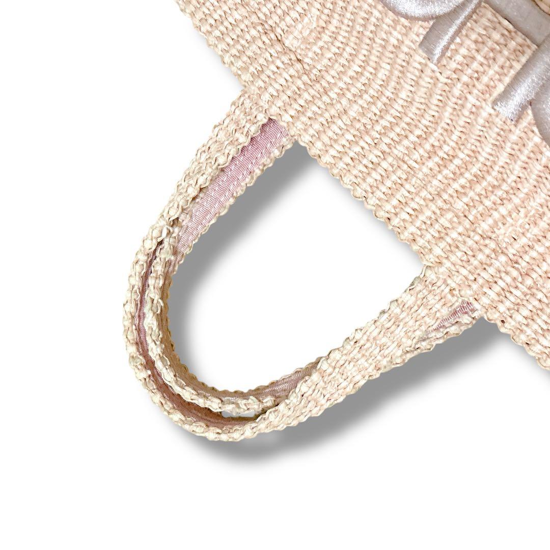 JIMMY CHOO ジミーチュウ 2way ラフィア かごバッグ ハンドバッグ