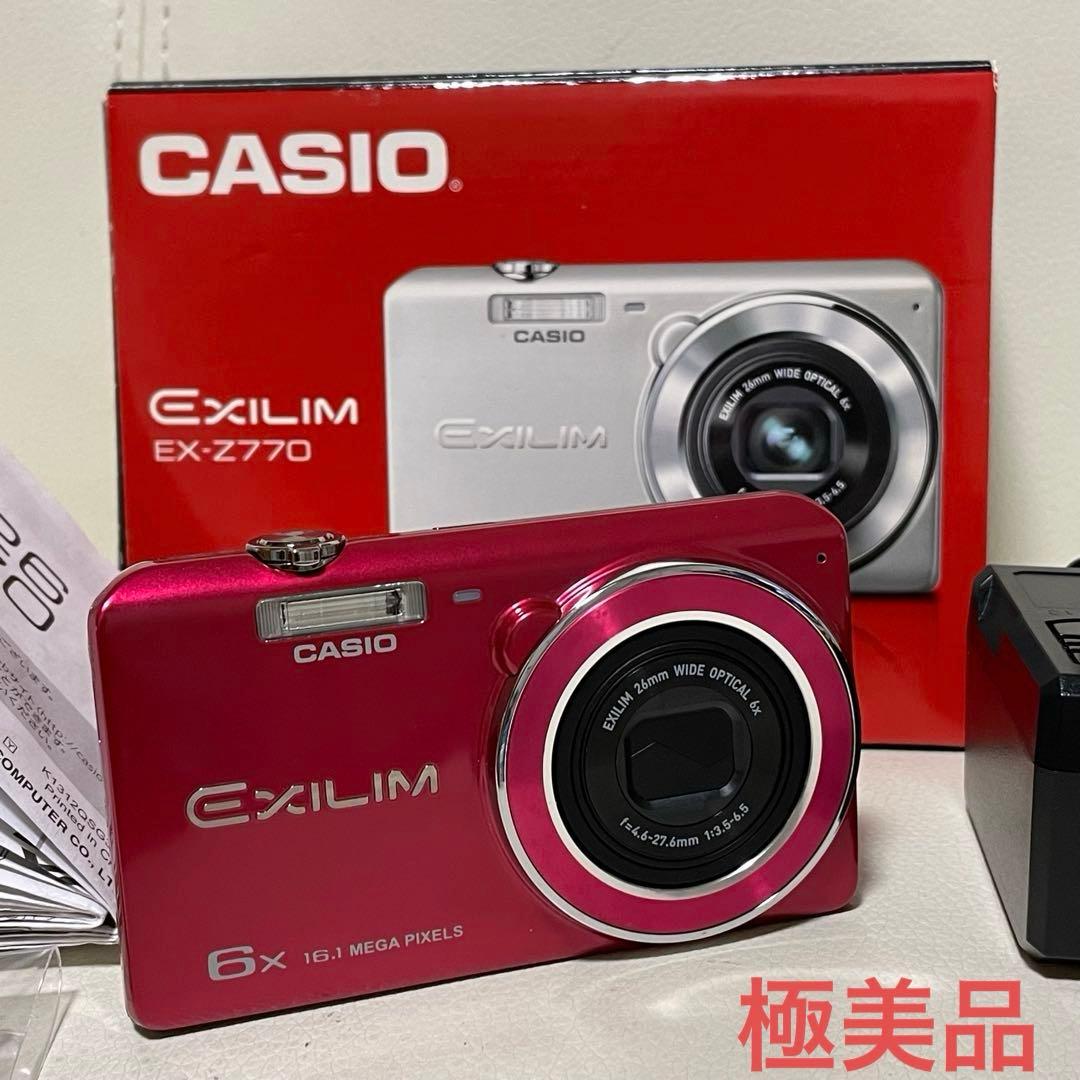 極美品！ カシオEXILIM EX-Z770 レッド デジカメ デジタルカメラ