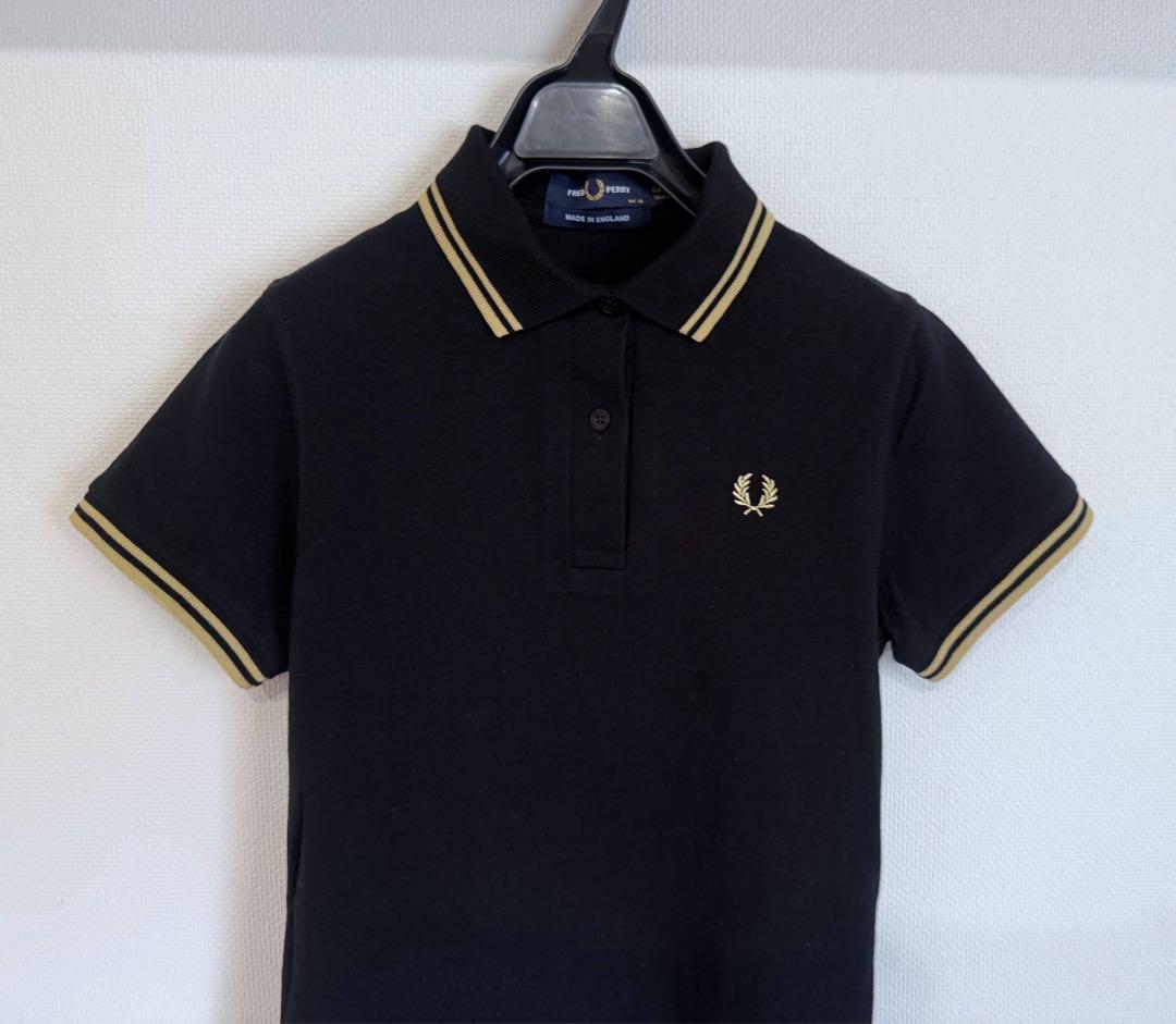 美品　FRED PERRY レディースポロシャツ　G12 ブラック　現行モデル