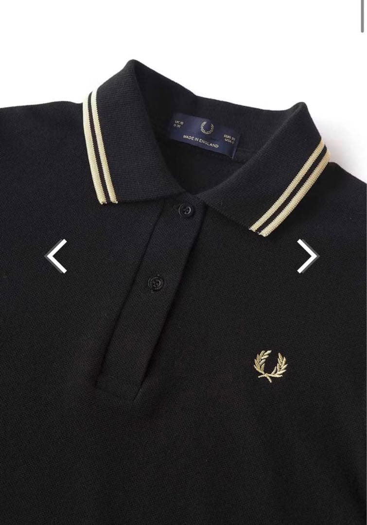 美品　FRED PERRY レディースポロシャツ　G12 ブラック　現行モデル