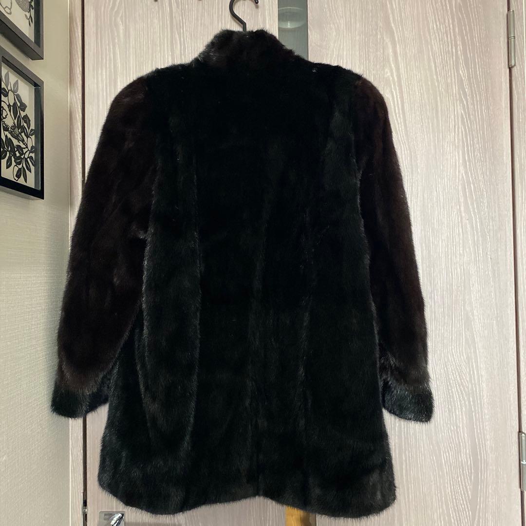 【新品定価60万円】 新品未使用品‼︎SAGA MINK ブラックミンク毛皮コート