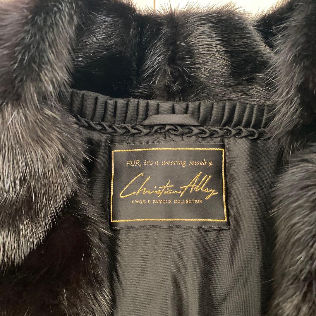 【新品定価60万円】 新品未使用品‼︎SAGA MINK ブラックミンク毛皮コート