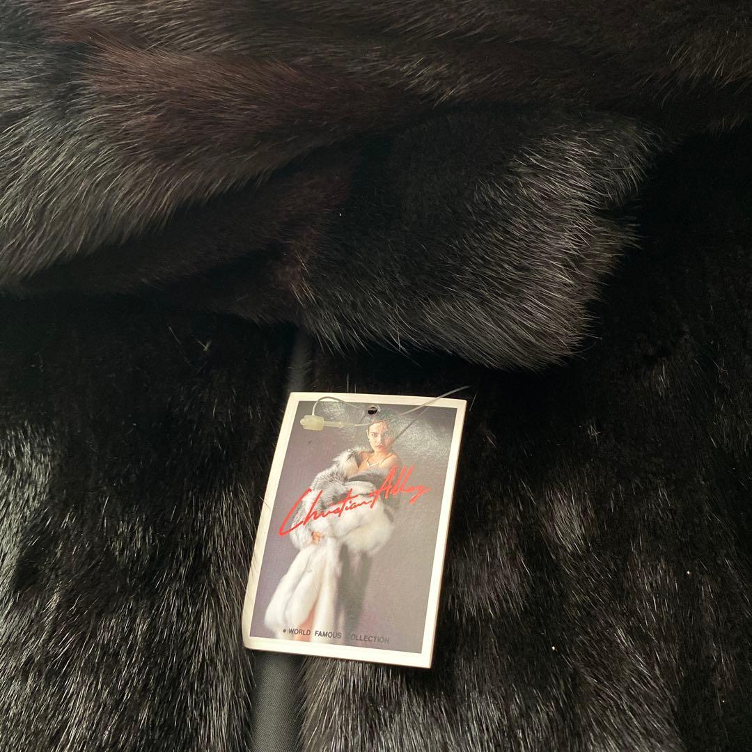 【新品定価60万円】 新品未使用品‼︎SAGA MINK ブラックミンク毛皮コート