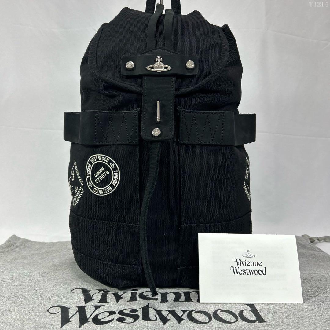 【極美品】ヴィヴィアンウエストウッド オーブ バックパック リュック 大容量 黒