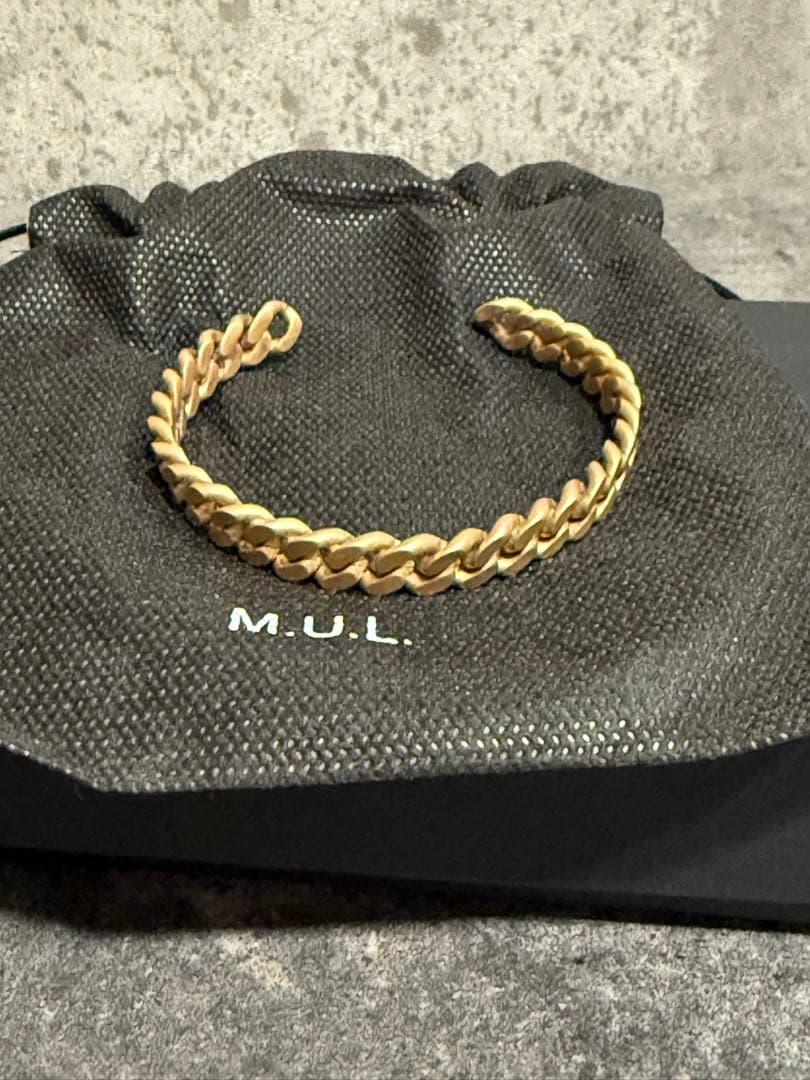 【歳末SALE】M.U.L バングル マットゴールド エムユーエル